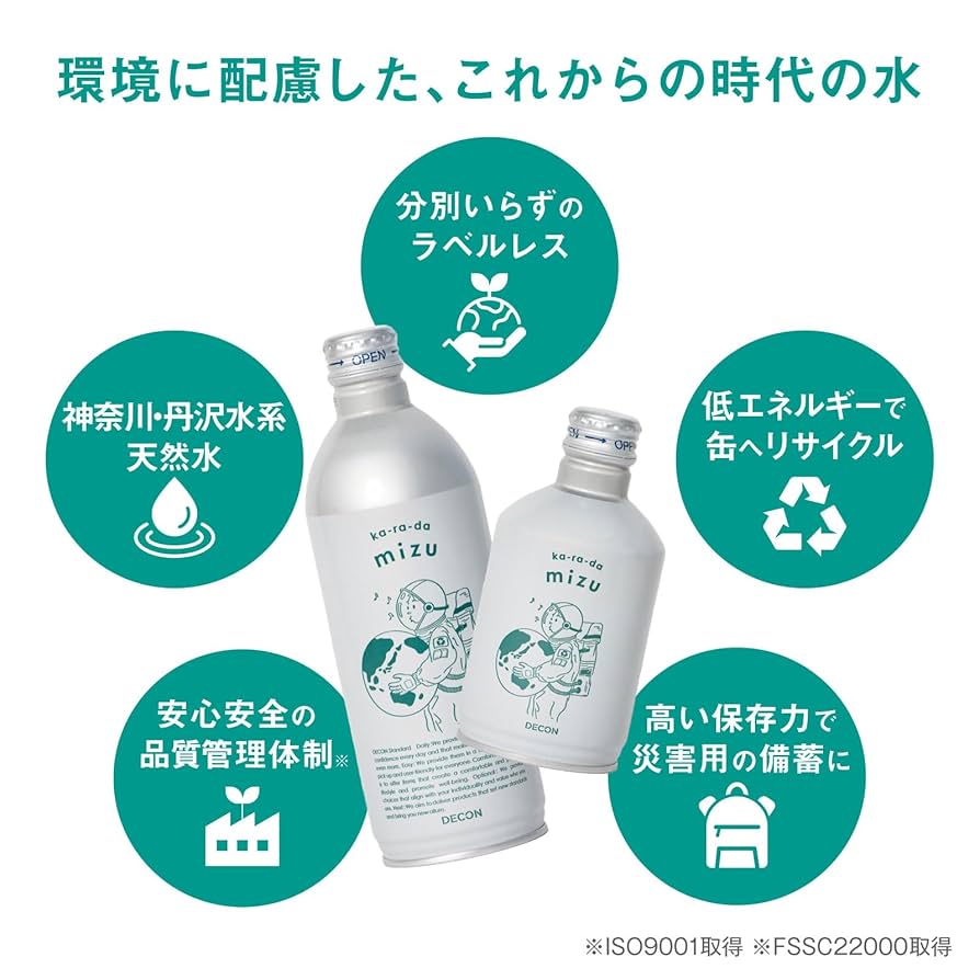Amazon.co.jp: DECON ミネラルウォーター 290ml 24本入り シリカ